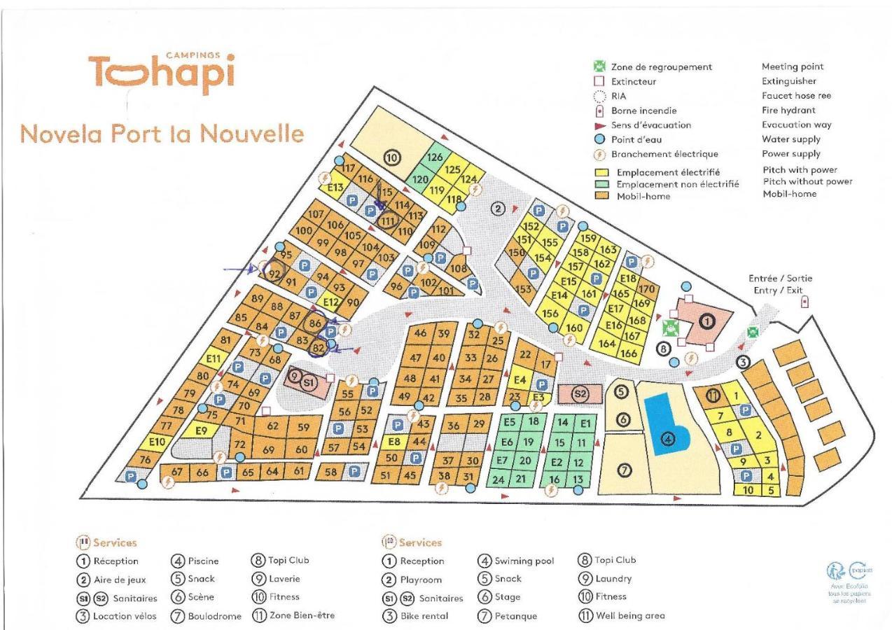 Mobil Home 4-5 Personnes Port La Nouvelle Ngoại thất bức ảnh